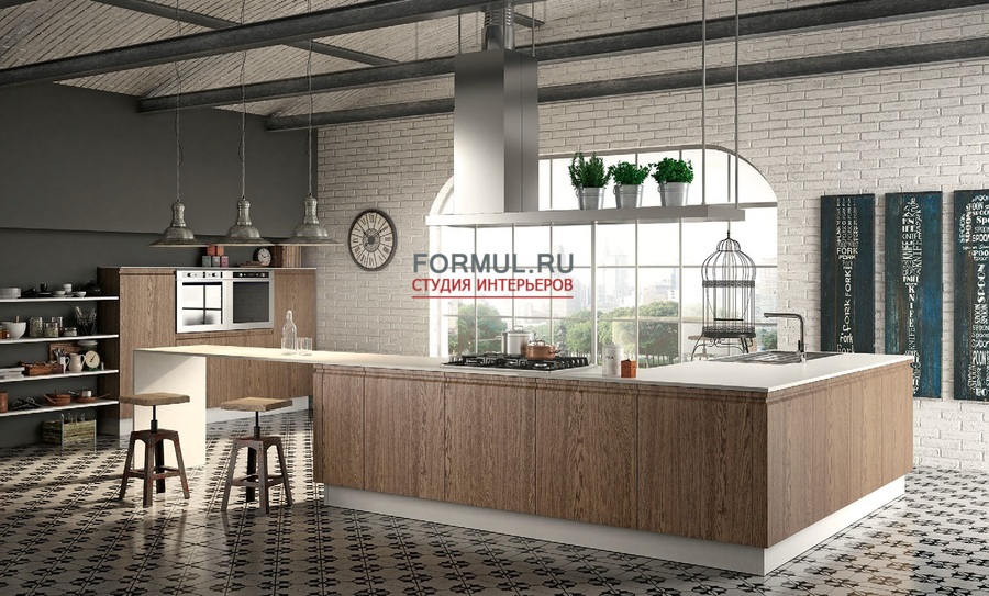 Кухня Berloni Canova Rovere Miele